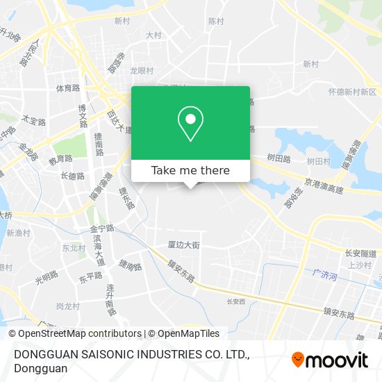 DONGGUAN SAISONIC INDUSTRIES CO. LTD. map