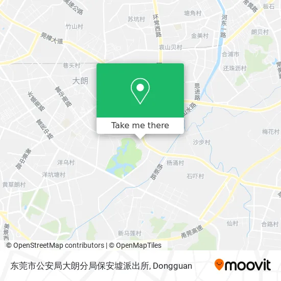 东莞市公安局大朗分局保安墟派出所 map