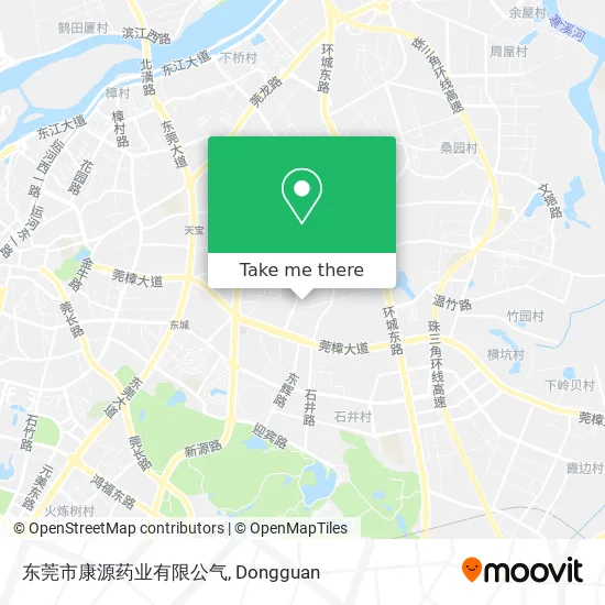 东莞市康源药业有限公气 map