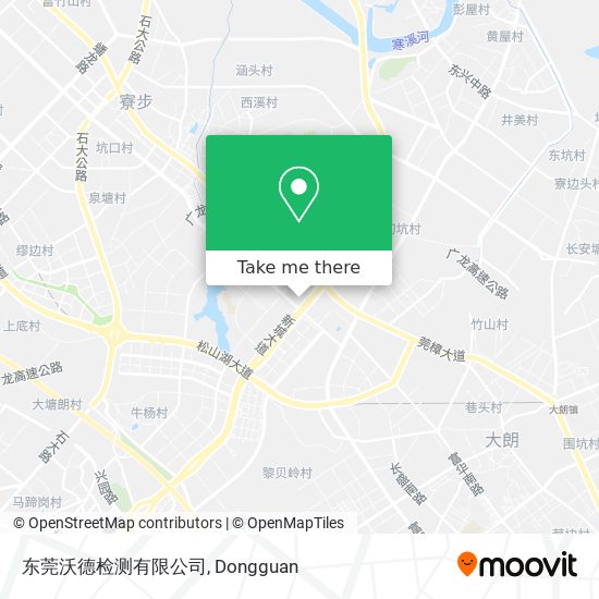东莞沃德检测有限公司 map