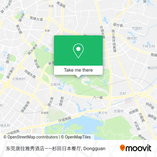 东莞唐拉雅秀酒店——杉田日本餐厅 map