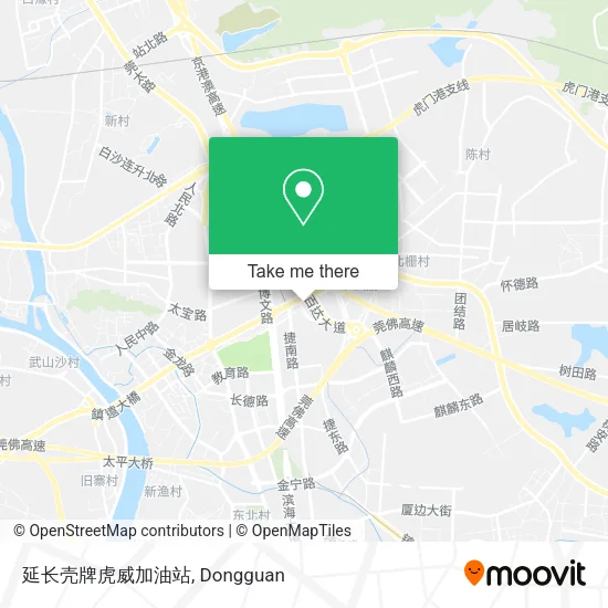 延长壳牌虎威加油站 map
