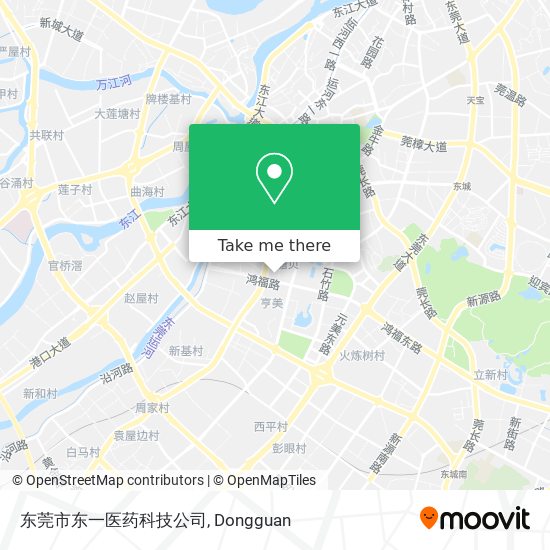 东莞市东一医药科技公司 map