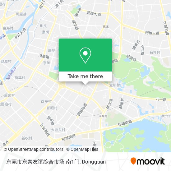 东莞市东泰友谊综合市场-南1门 map