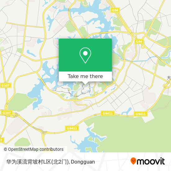 华为溪流背坡村L区(北2门) map