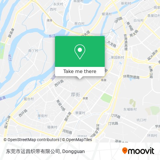 东莞市运昌织带有限公司 map