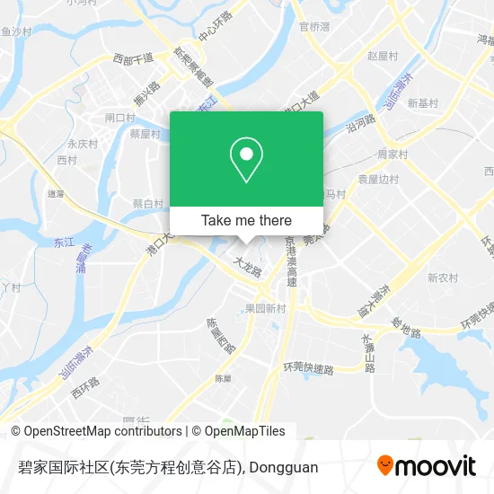碧家国际社区(东莞方程创意谷店) map