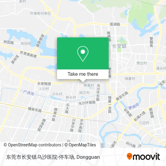 东莞市长安镇乌沙医院-停车场 map