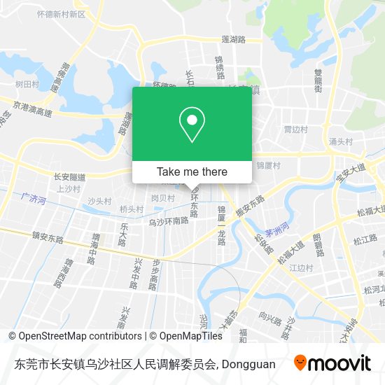 东莞市长安镇乌沙社区人民调解委员会 map