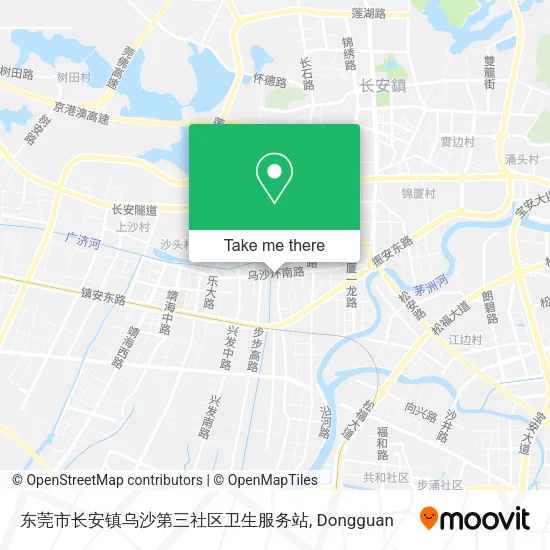 东莞市长安镇乌沙第三社区卫生服务站 map
