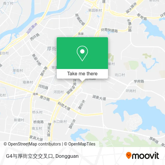 G4与厚街立交交叉口 map
