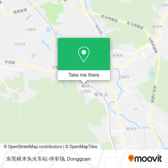 东莞樟木头火车站-停车场 map