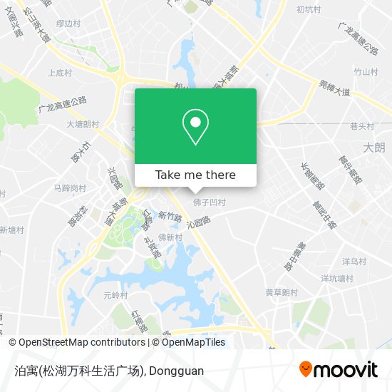 泊寓(松湖万科生活广场) map