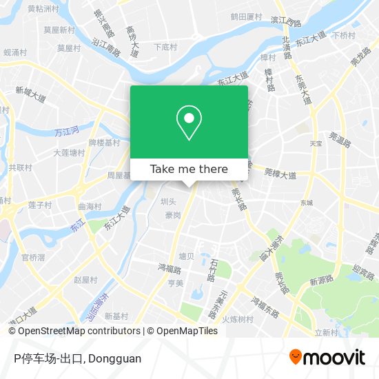 P停车场-出口 map