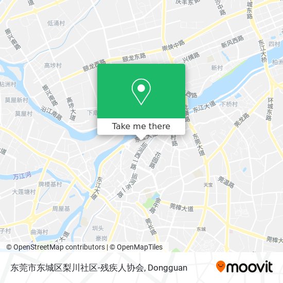 东莞市东城区梨川社区-残疾人协会 map
