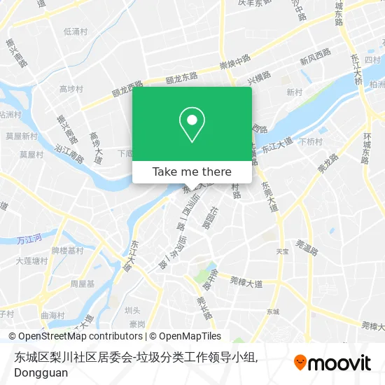 东城区梨川社区居委会-垃圾分类工作领导小组 map