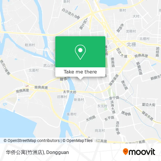 华侨公寓(竹洲店) map