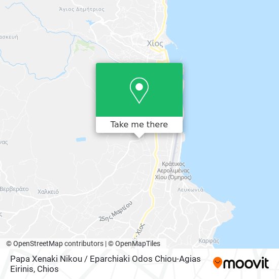 Papa Xenaki Nikou / Eparchiaki Odos Chiou-Agias Eirinis map