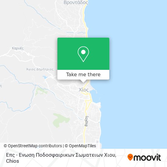 Επς - Ενωση Ποδοσφαιρικων Σωματειων Χιου map