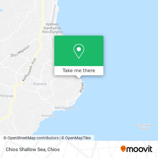 Chios Shallow Sea map