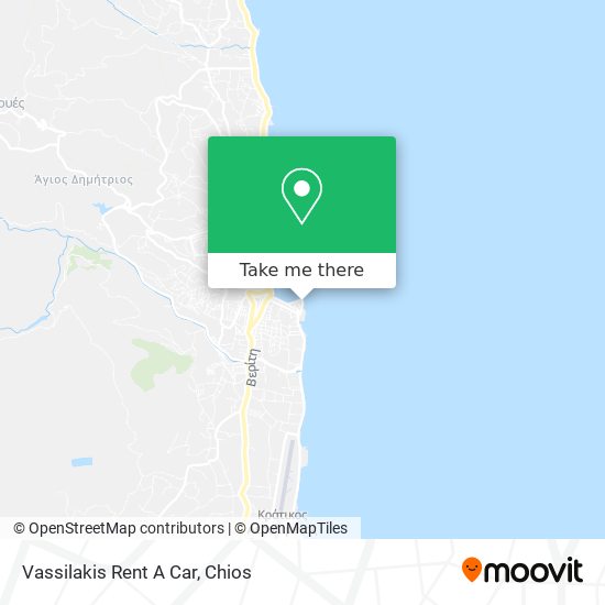 Vassilakis Rent A Car map