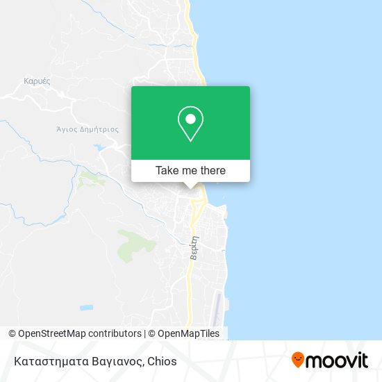 Καταστηματα Βαγιανος map