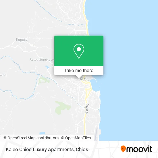 Kaleo Chios Luxury Apartments map