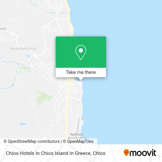 Chios Hotels In Chios Island In Greece map