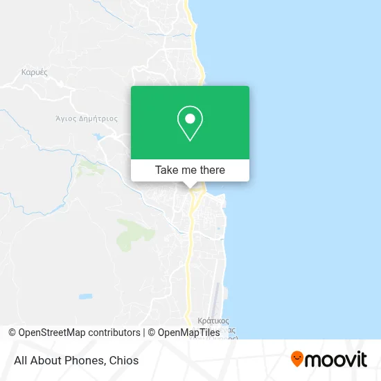All About Phones map