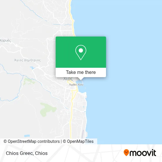 Chios Greec map