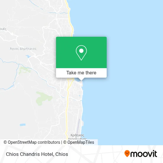 Chios Chandris Hotel map