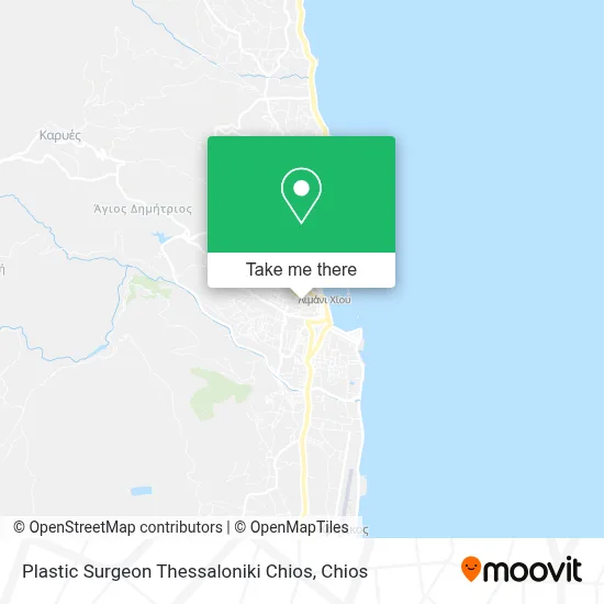 Plastic Surgeon Thessaloniki Chios map