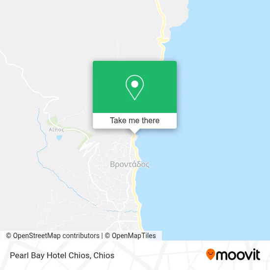 Pearl Bay Hotel Chios map