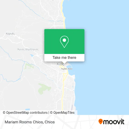Mariam Rooms Chios map