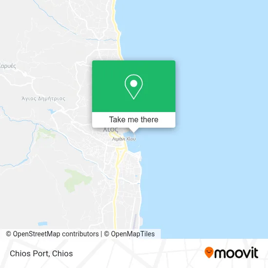 Chios Port map