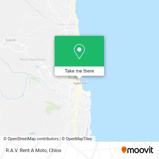 R.A.V. Rent A Moto map