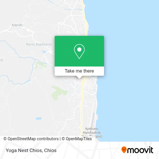 Yoga Nest Chios map