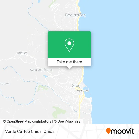 Verde Caffee Chios map