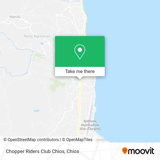 Chopper Riders Club Chios map