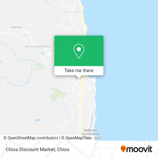 Chios Discount Market map