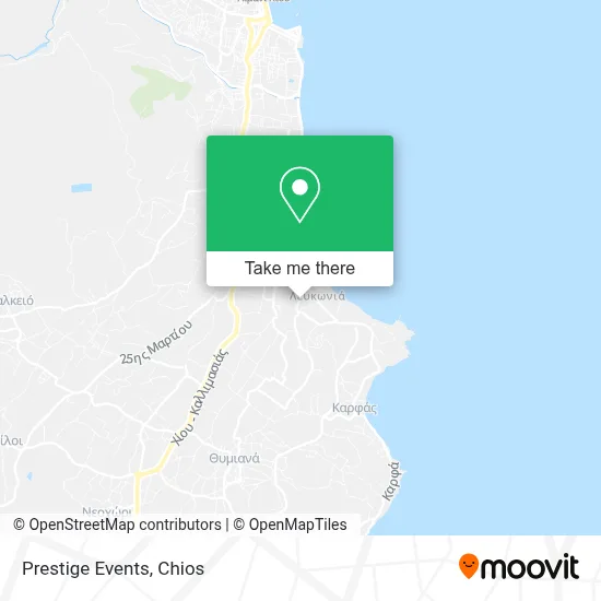 Prestige Events map