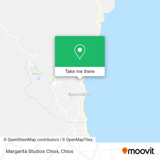 Margarita Studios Chios map