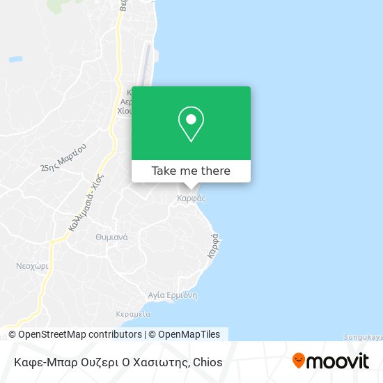 Καφε-Μπαρ Ουζερι Ο Χασιωτης map