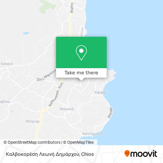 Καλβοκορέση Λεωνή Δημάρχου map