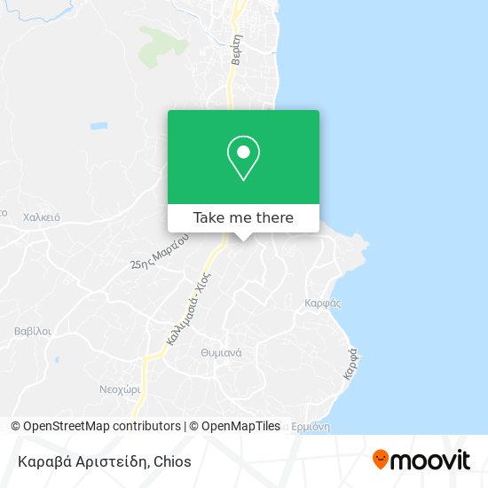 Καραβά Αριστείδη map