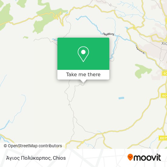 Άγιος Πολύκαρπος map