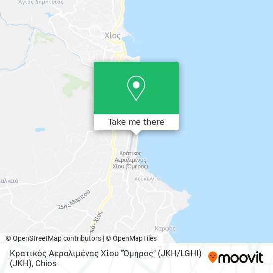 Κρατικός Αερολιμένας Χίου "Όμηρος" (JKH / LGHI) (JKH) map