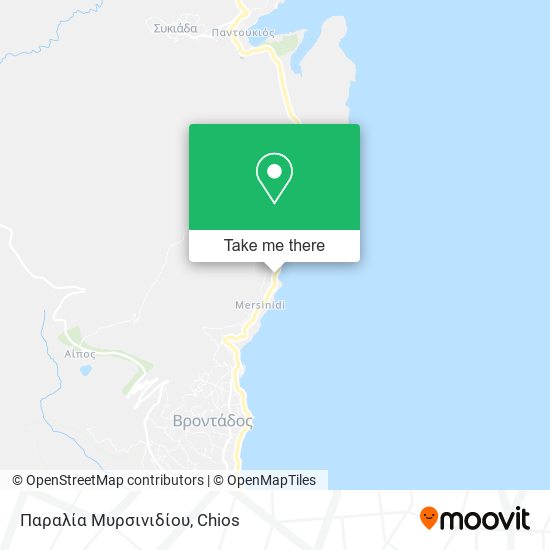 Παραλία Μυρσινιδίου map
