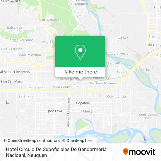Mapa de Hotel Círculo De Suboficiales De Gendarmería Nacioanl