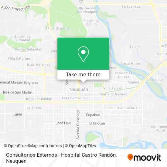 Consultorios Externos - Hospital Castro Rendón map